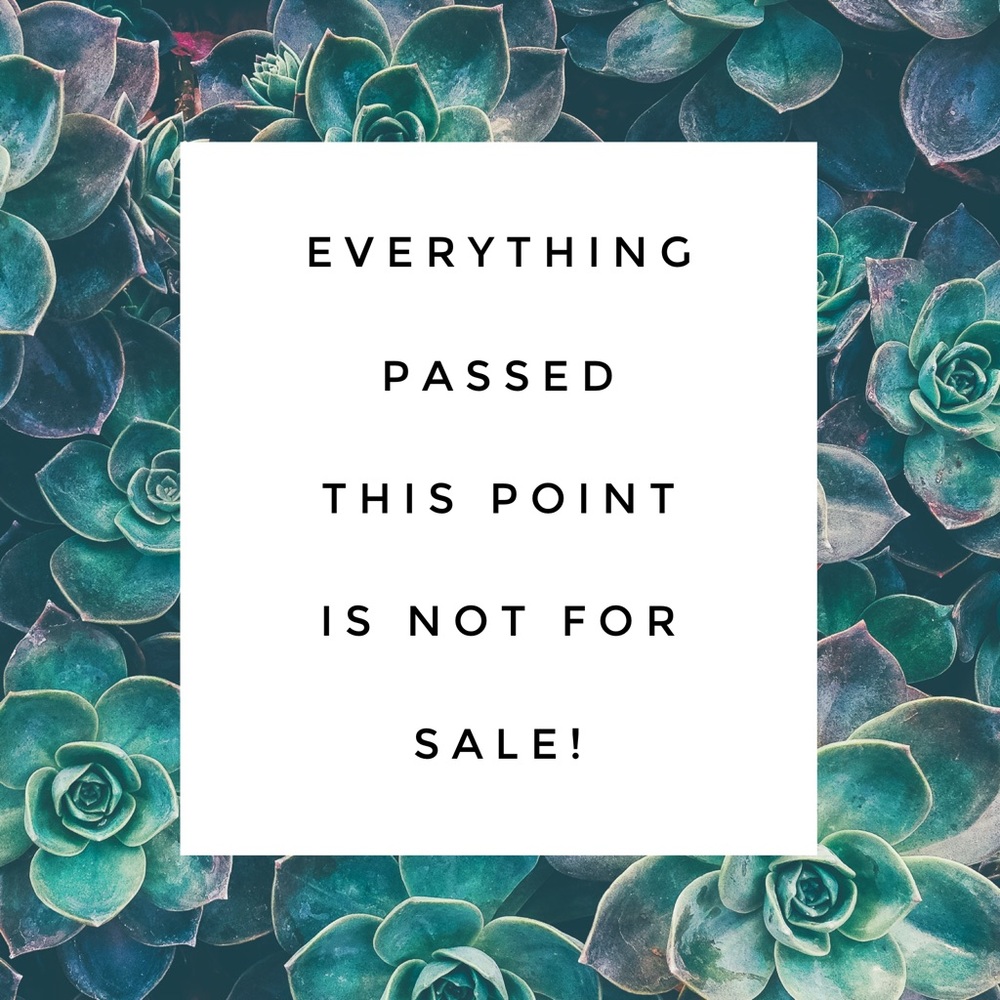 NOT FOR SALE BEYOND THIS POINT